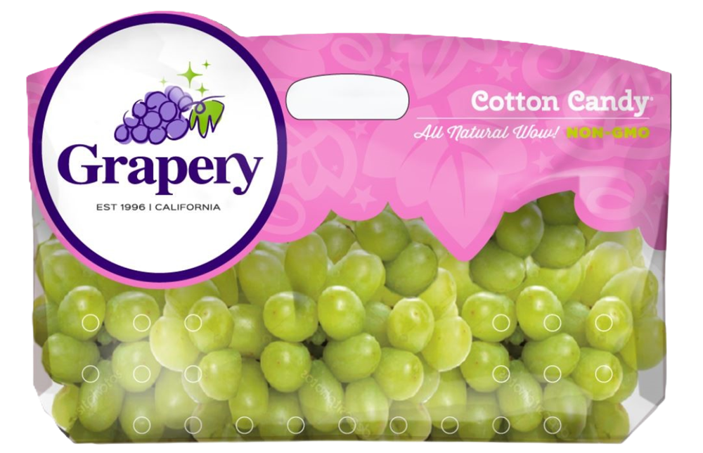 slide 2 of 2, Fresh Cotton Candy Seedless Green Grapes in Bag, per lb
