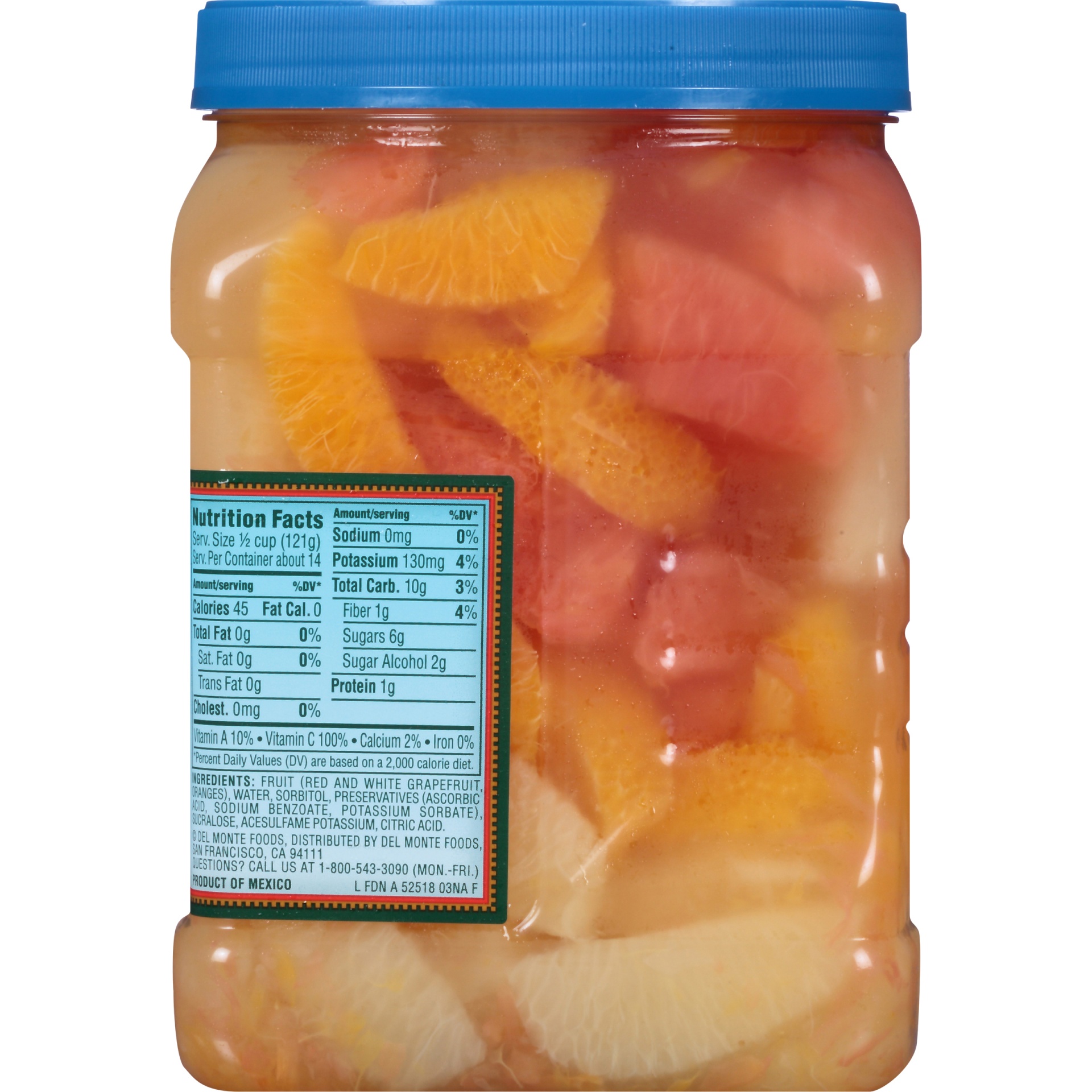 slide 6 of 8, Del Monte No Sugar Added Citrus Salad 64 oz, 64 oz