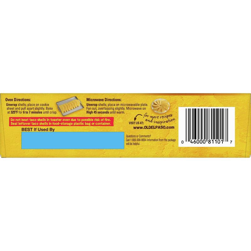 slide 10 of 12, Old El Paso Gluten Free Vegan Crunchy Taco Shells - 12pk/4.6oz, 12 ct; 4.6 oz