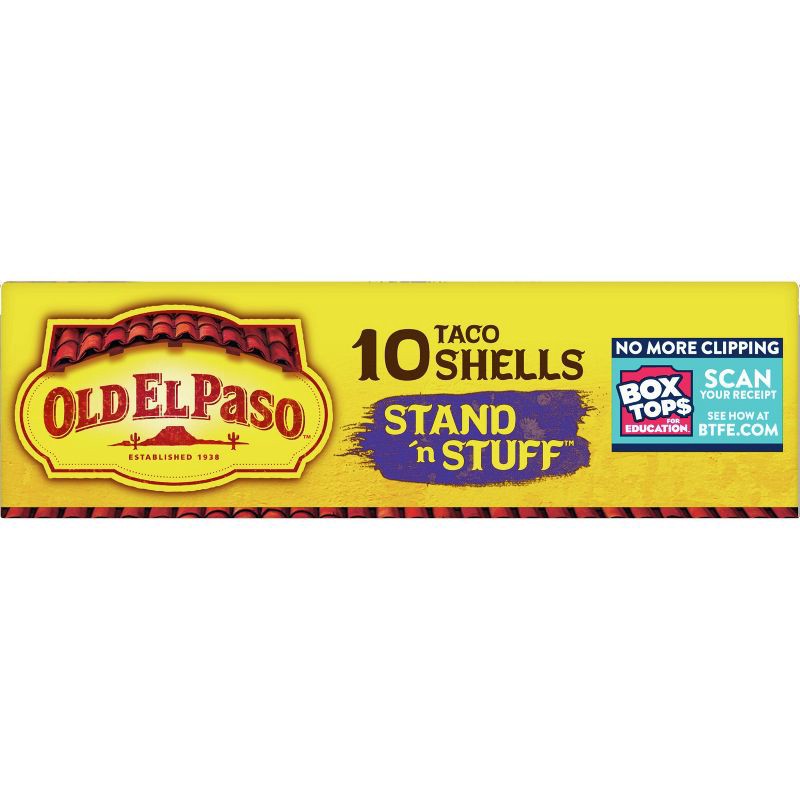 slide 9 of 11, Old El Paso Gluten Free Vegan Stand 'n Stuff Yellow Corn Taco Shells - 4.7oz/10ct, 4.7 oz, 10 ct