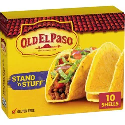 Old El Paso Gluten Free Vegan Stand 'n Stuff Yellow Corn Taco Shells - 4.7oz/10ct