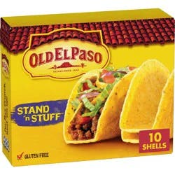 Old El Paso Gluten Free Vegan Stand 'n Stuff Yellow Corn Taco Shells - 4.7oz/10ct
