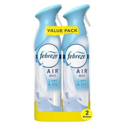 Febreze Odor-Fighting Air Freshener - Linen & Sky - 17.6oz/2pk