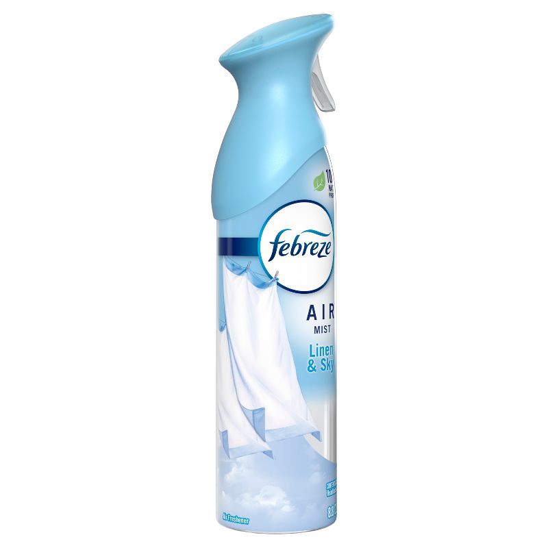 slide 9 of 10, Febreze Odor-Fighting Air Freshener - Linen & Sky - 8.8oz/1pk, 8.8 oz, 1 ct