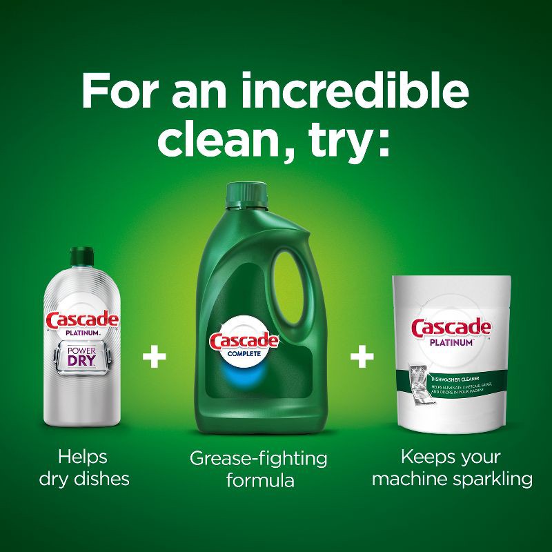 slide 3 of 10, Cascade Citrus Breeze Scent Complete Dishwasher Detergent Gel with Dawn Grease Fighting Power - 75oz, 75 oz