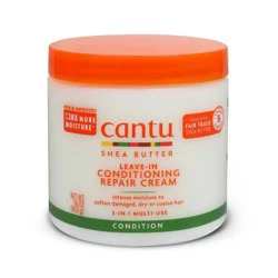 Cantu Shea Butter Leave-In Conditioning Repair Hair Cream - 16 fl oz: Paraben-Free, For Dry Hair, Daily Use
