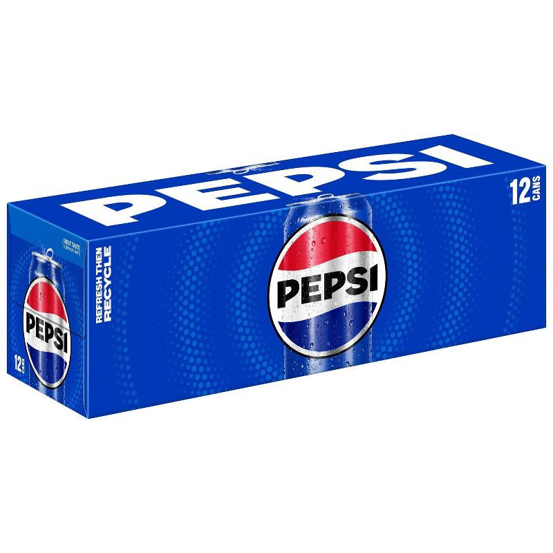 slide 4 of 8, Pepsi Cola Soda - 12pk/12 fl oz Cans, 12 ct; 12 fl oz