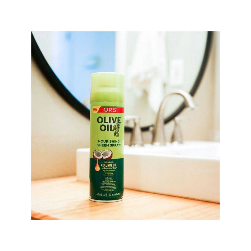 slide 5 of 6, ORS Olive Oil Nourishing Sheen Spray - 10 fl oz, 10 fl oz