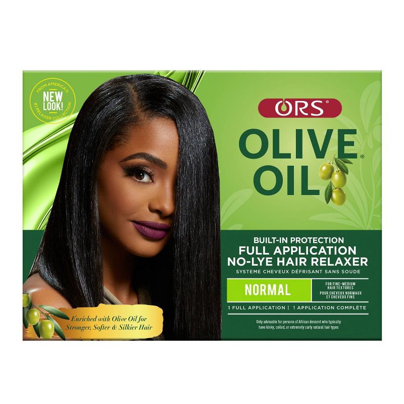 slide 1 of 4, ORS Olive Oil Built-in Protection No-Lye Hair Relaxer - Normal - 12.25oz: Textured, Moisturizing, Heat Protection, All Hair Types, 12.25 oz