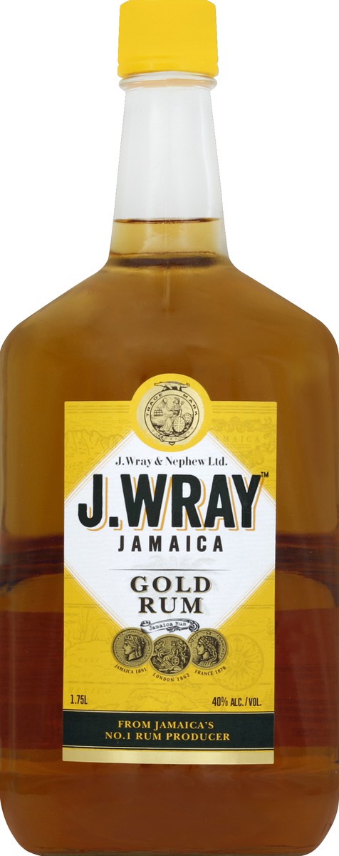 slide 2 of 2, J. Wray J.Wray Gold Rum Bottle, 1.75 liter