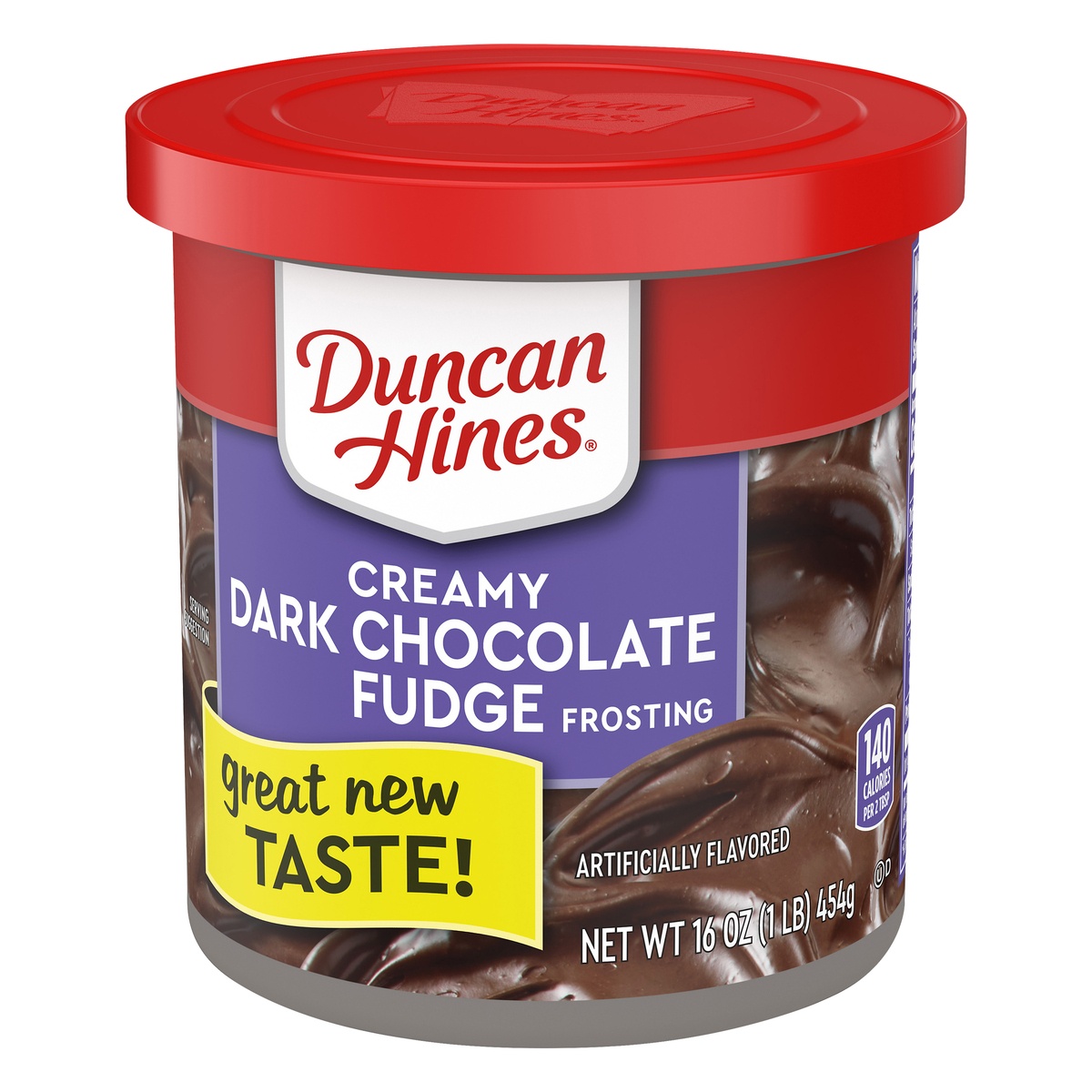 slide 3 of 9, Duncan Hines Creamy Dark Chocolate Fudge Frosting, 16 OZ, 16 oz