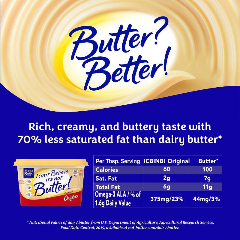 slide 4 of 14, I Can't Believe It's Not Butter! Original Buttery Spread - 15oz, 15 oz