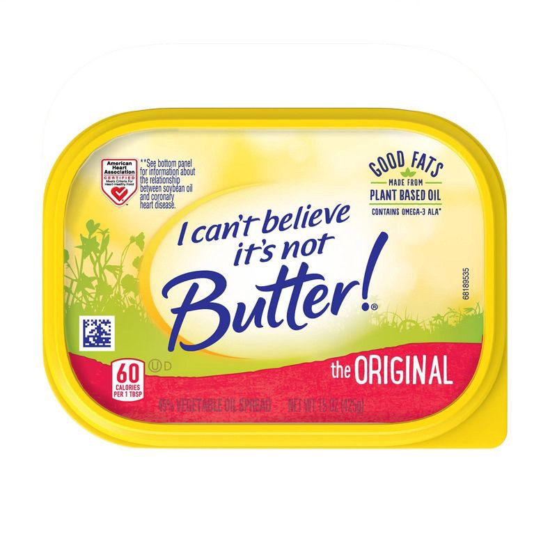 slide 6 of 7, I Can't Believe It's Not Butter! Original Buttery Spread - 15oz, 15 oz