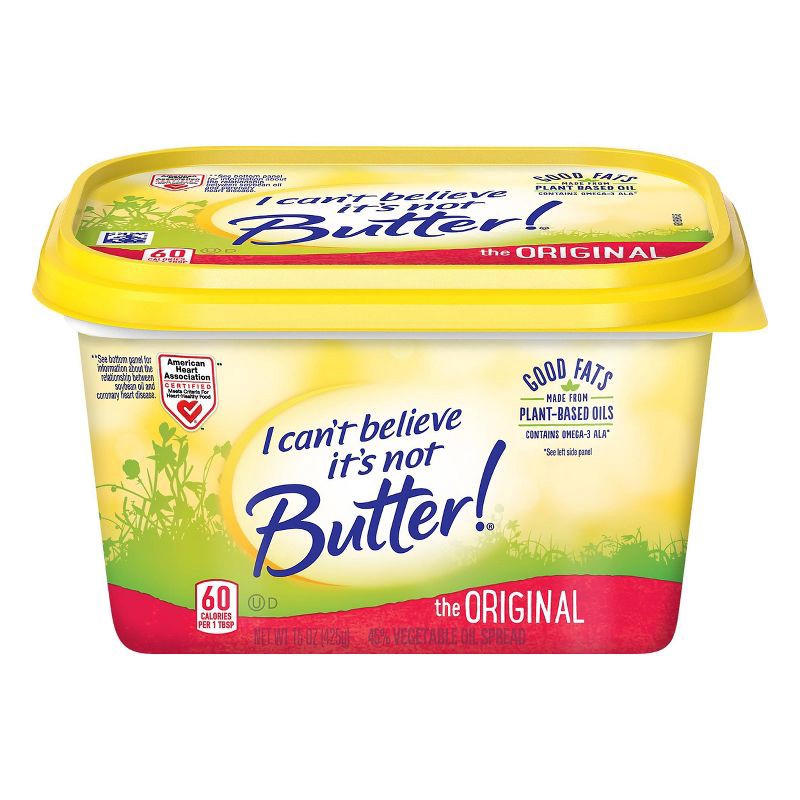 slide 1 of 7, I Can't Believe It's Not Butter! Original Buttery Spread - 15oz, 15 oz