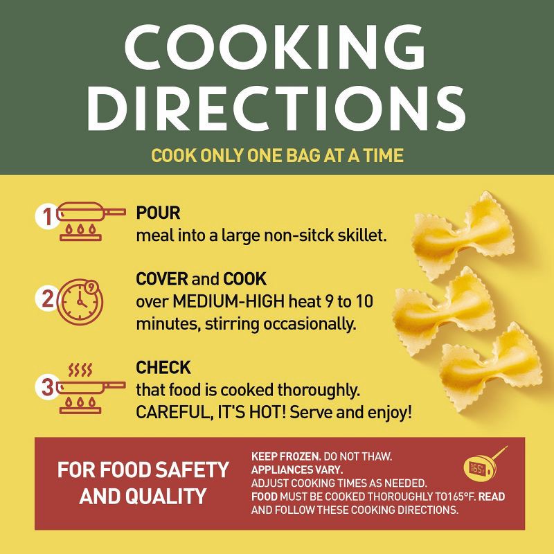 slide 5 of 5, Bertolli Frozen Chicken Florentine & Farfalle - 22oz, 22 oz