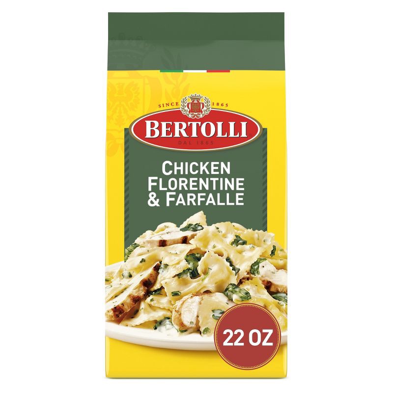 slide 1 of 5, Bertolli Frozen Chicken Florentine & Farfalle - 22oz, 22 oz