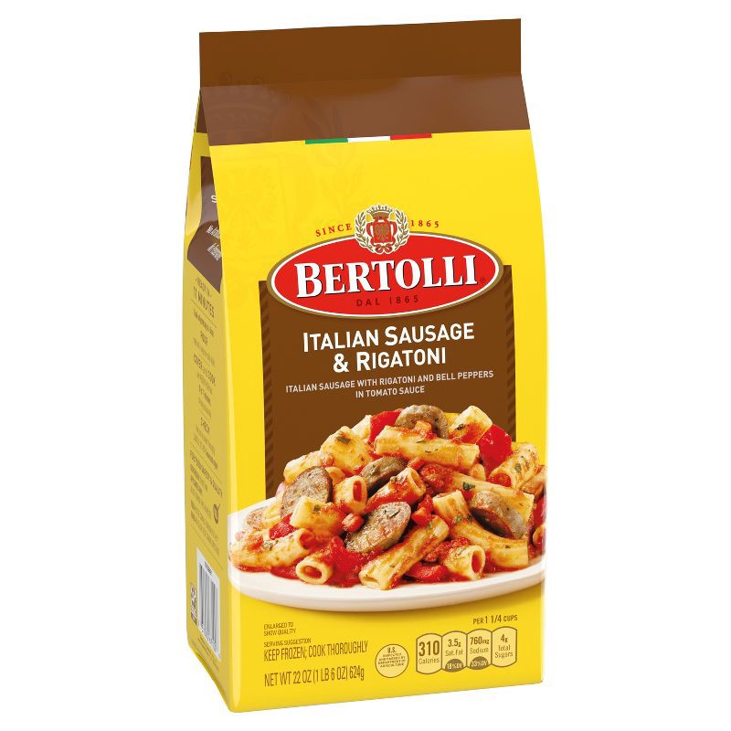 slide 2 of 5, Bertolli Frozen Italian Sausage & Rigatoni Dinner - 22oz, 22 oz