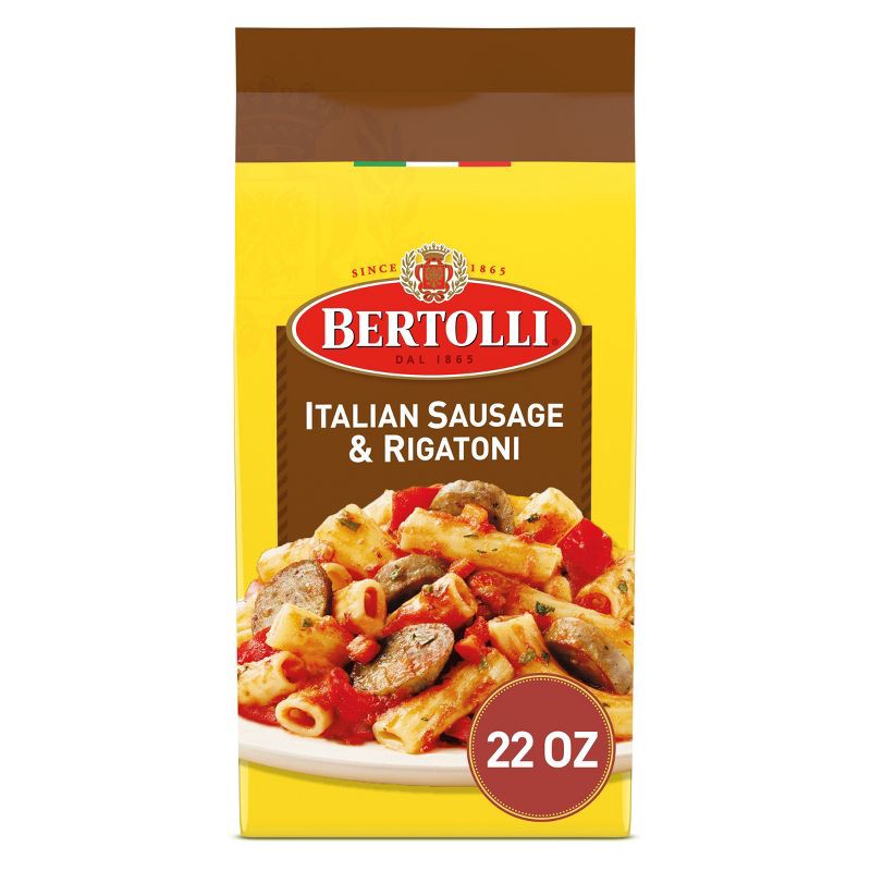 slide 1 of 5, Bertolli Frozen Italian Sausage & Rigatoni Dinner - 22oz, 22 oz