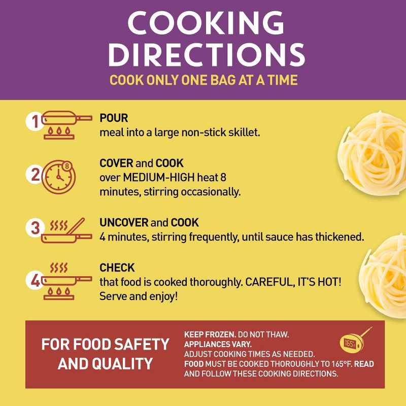 slide 4 of 6, Bertolli Frozen Shrimp Scampi & Linguine - 22oz, 22 oz