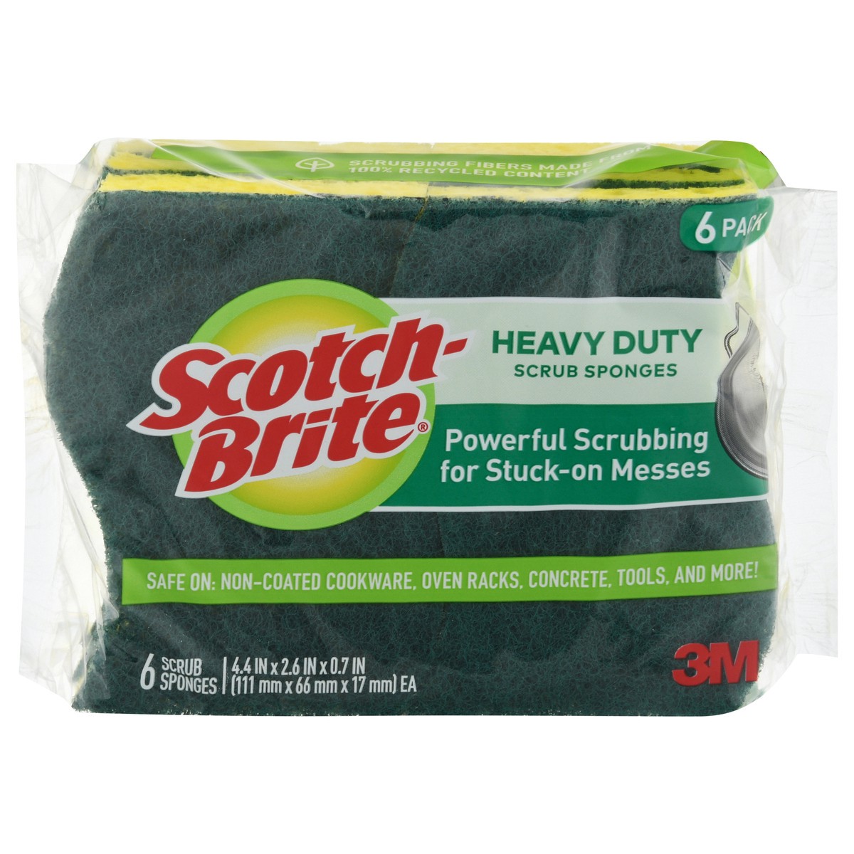 slide 10 of 12, Scotch-Brite Heavy Duty Scrub Sponges - 6ct, 6 ct