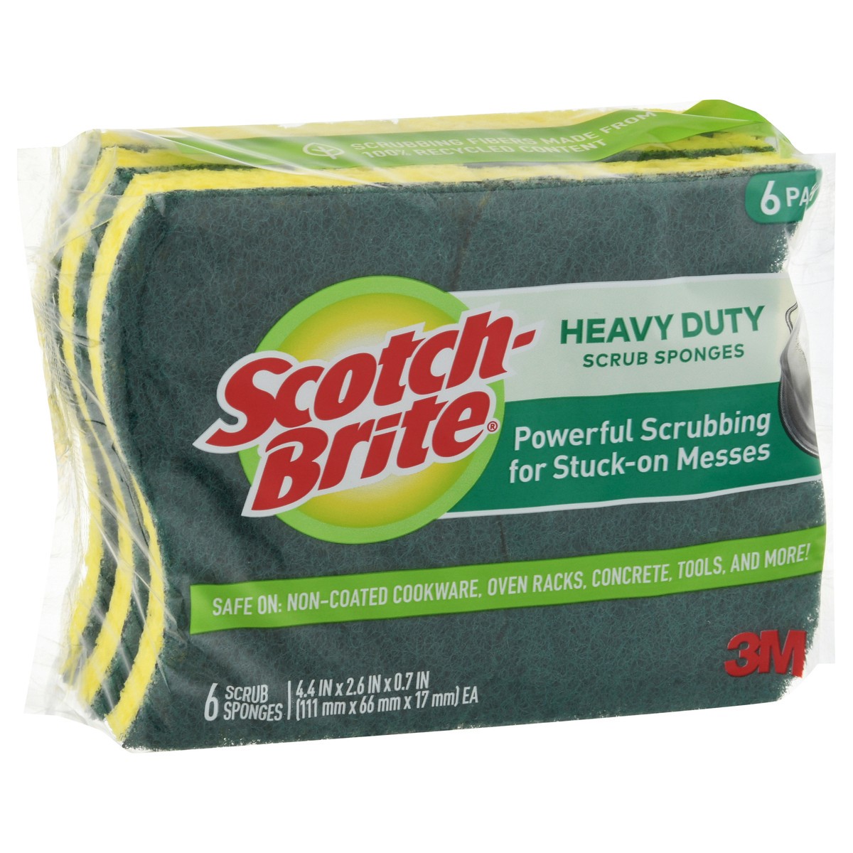 slide 6 of 12, Scotch-Brite Heavy Duty Scrub Sponges - 6ct, 6 ct