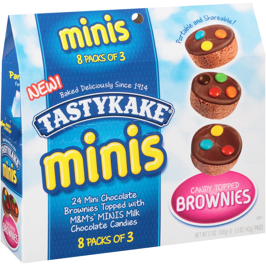 slide 8 of 8, Tastykake Minis Candy Topped Brownies, 8 ct; 1.5 oz