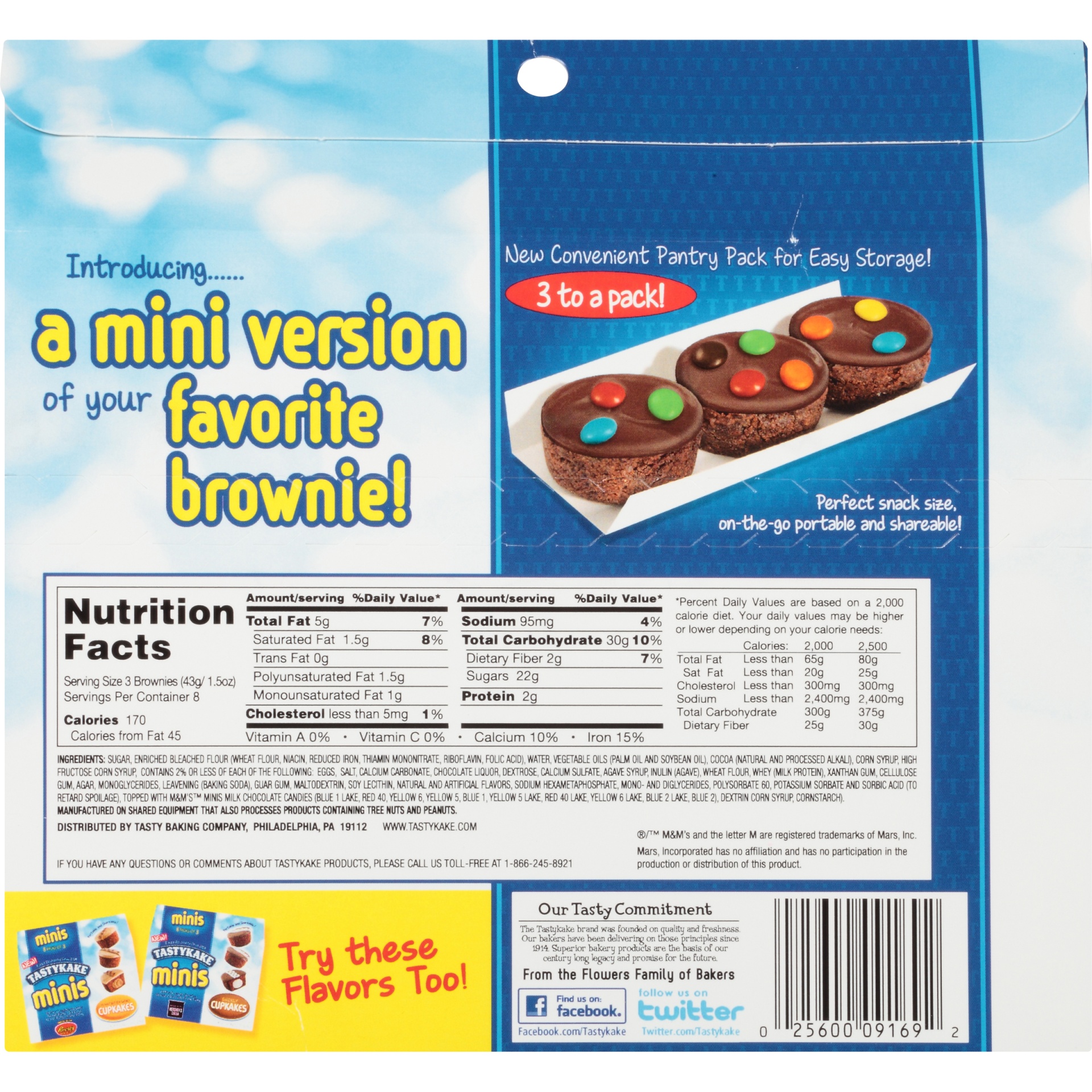 slide 5 of 8, Tastykake Minis Candy Topped Brownies, 8 ct; 1.5 oz
