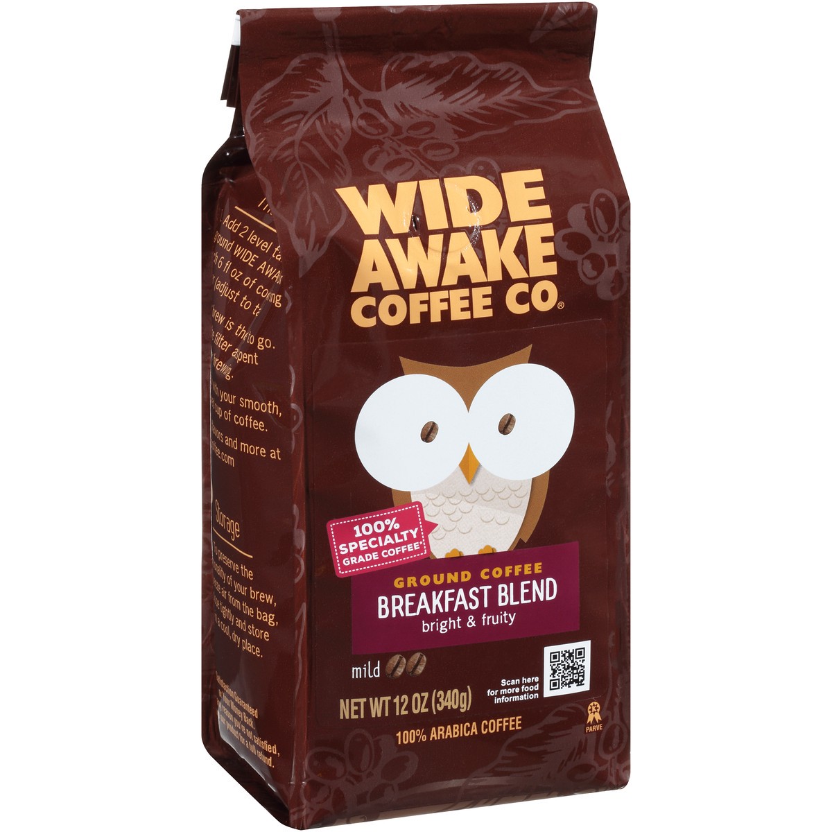 slide 2 of 9, Wide Awake Coffee Co. Mild Roast Breakfast Blend 100% Arabica Ground Coffee - 12 oz, 12 oz