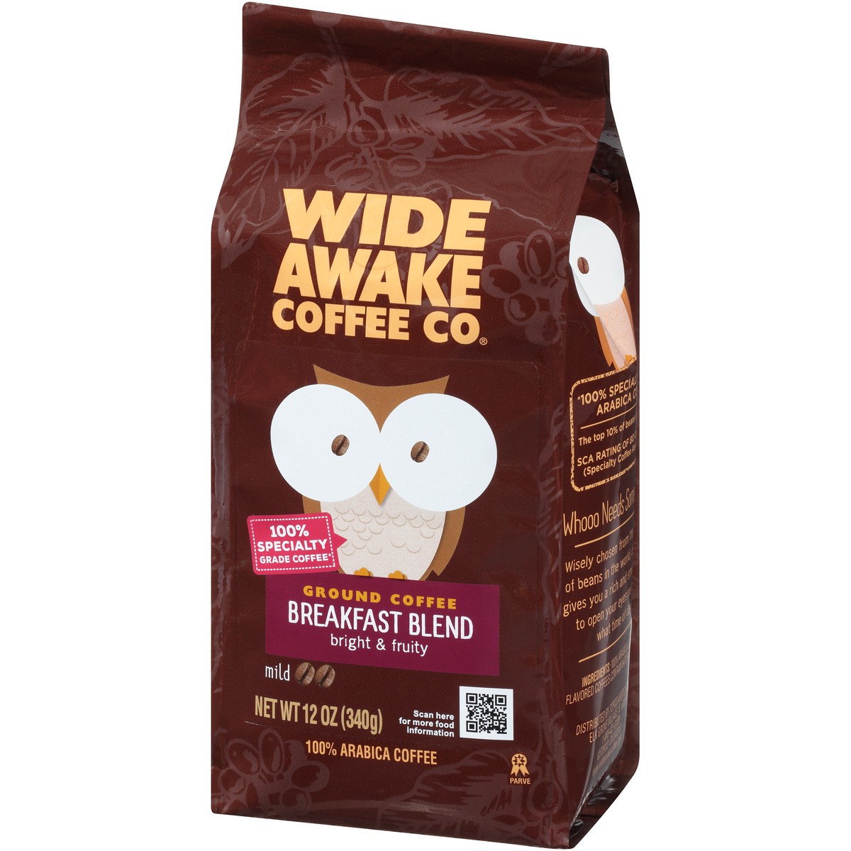 slide 3 of 9, Wide Awake Coffee Co. Mild Roast Breakfast Blend 100% Arabica Ground Coffee - 12 oz, 12 oz