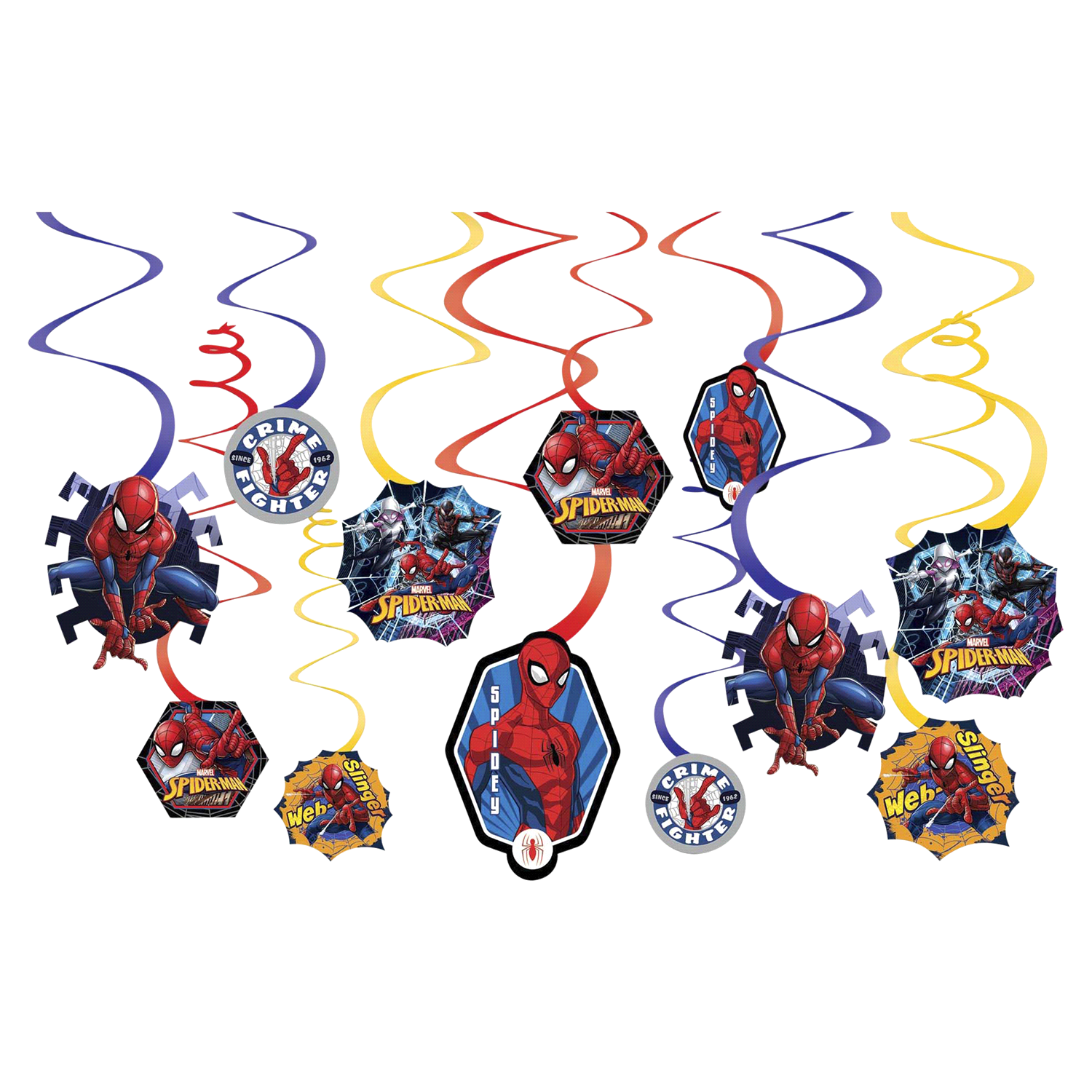 slide 1 of 1, Spider-Man Spiderman Swirl Décor, 1 ct