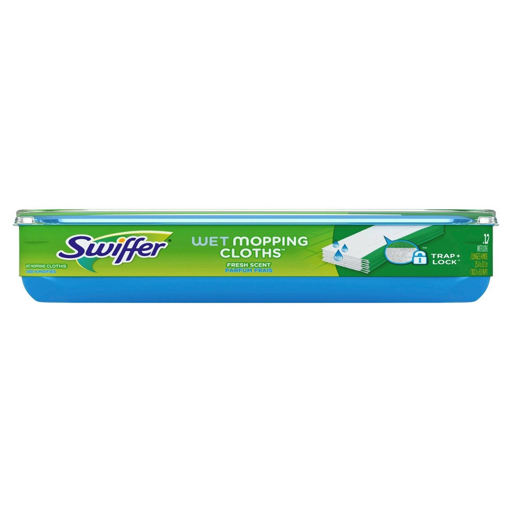slide 2 of 8, Swiffer Sweeper Wet Wet Mopping Cloths 12 ea, 12 ct