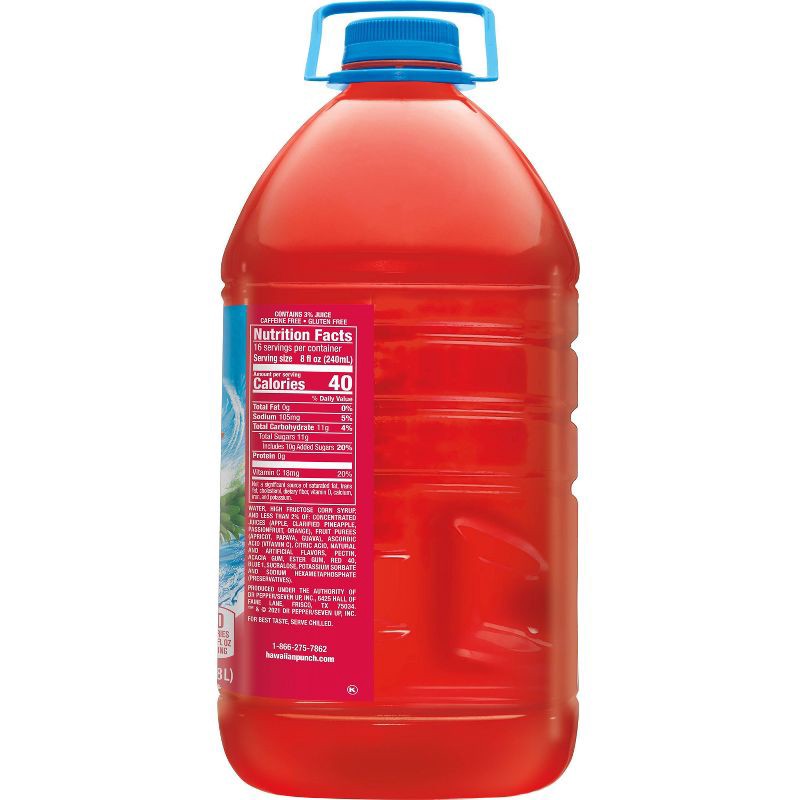 slide 4 of 6, Hawaiian Punch Fruit Juicy Red Drink - 128 fl oz Bottle, 128 fl oz