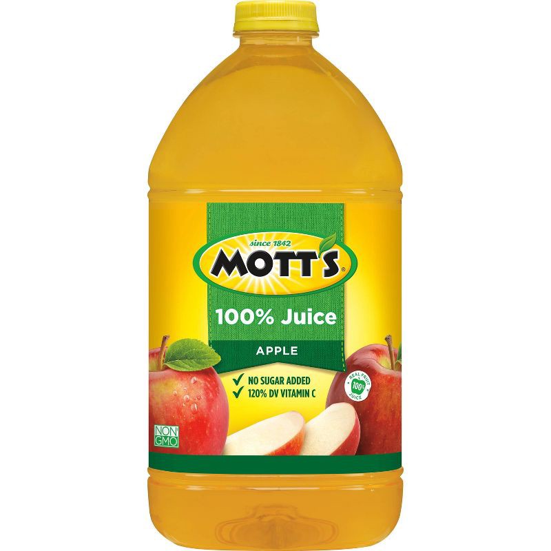 slide 5 of 9, Mott's 100% Original Apple Juice - 128 fl oz Bottle, 128 fl oz