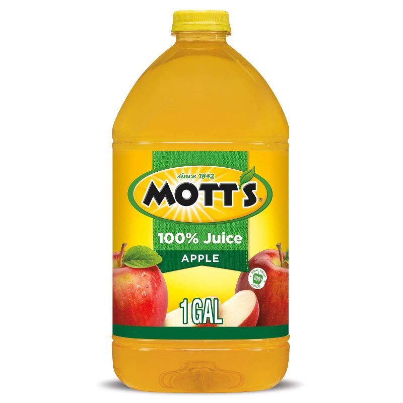 slide 1 of 9, Mott's 100% Original Apple Juice - 128 fl oz Bottle, 128 fl oz