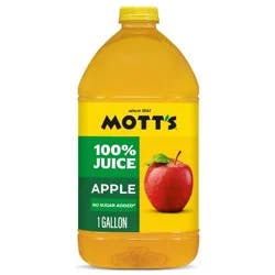 Mott's 100% Original Apple Juice - 128 fl oz Bottle: Gluten-Free, No Added Sugar