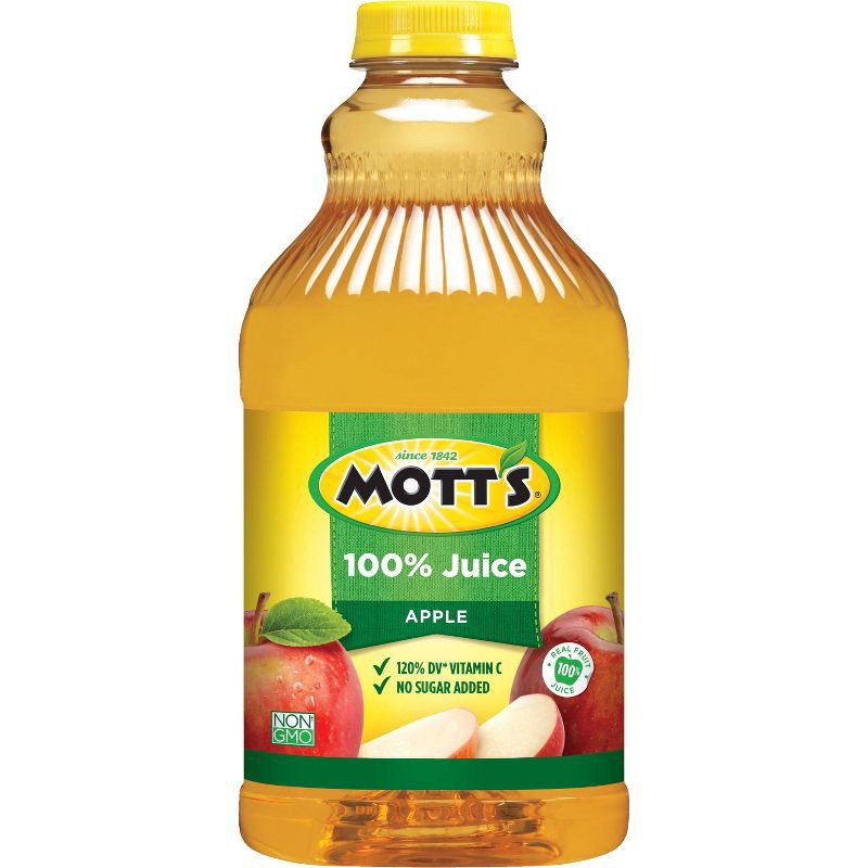 slide 5 of 9, Mott's 100% Original Apple Juice - 64 fl oz Bottle, 64 fl oz