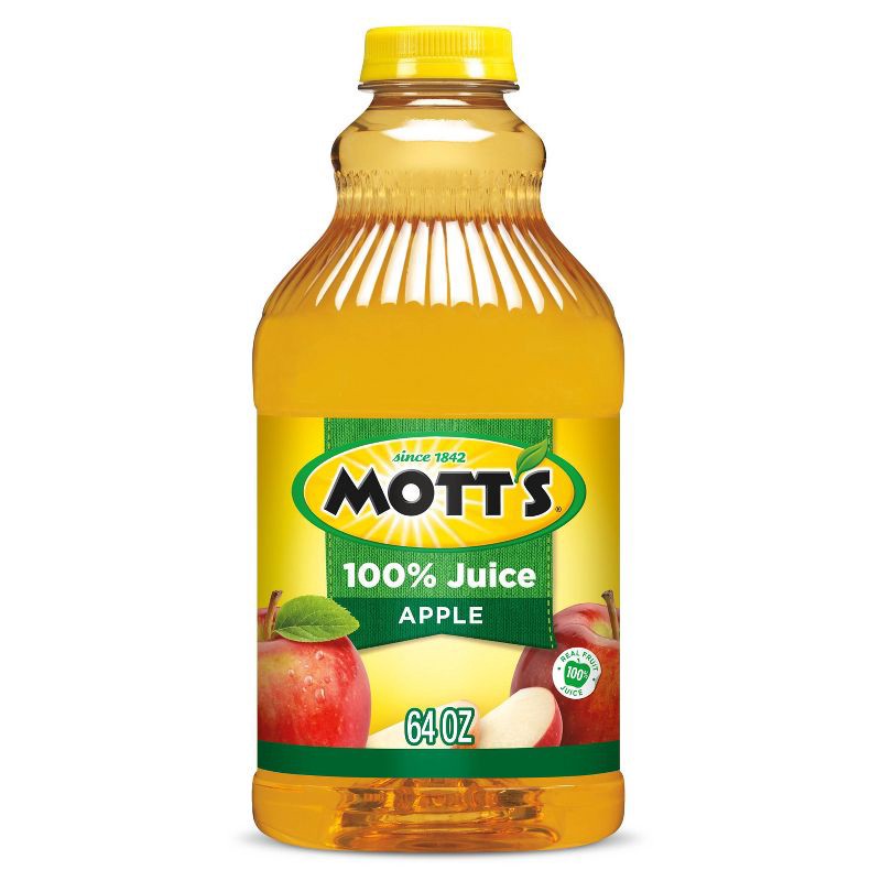 slide 1 of 9, Mott's 100% Original Apple Juice - 64 fl oz Bottle, 64 fl oz