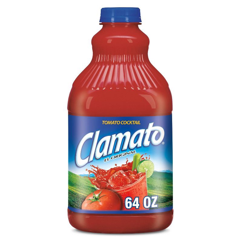 slide 1 of 7, Clamato Original Tomato Cocktail Drink - 64 fl oz Bottle, 64 fl oz