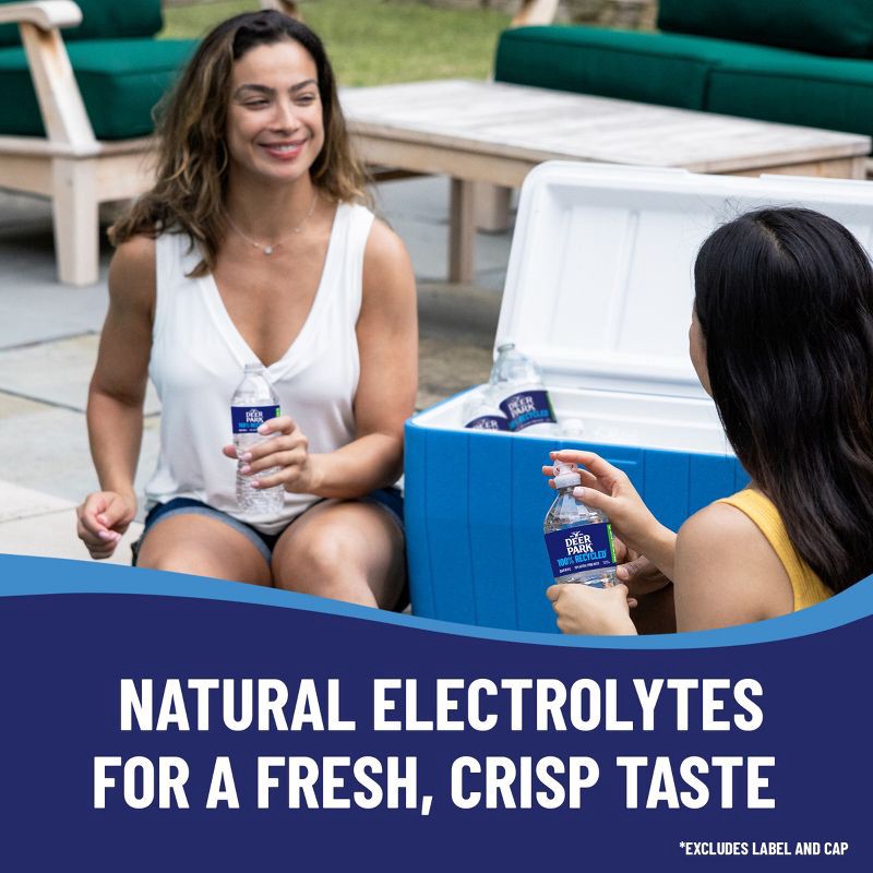 slide 3 of 9, Deer Park Brand 100% Natural Spring Water - 6pk/23.7 fl oz Sport Cap Bottles, 6 ct; 23.7 fl oz