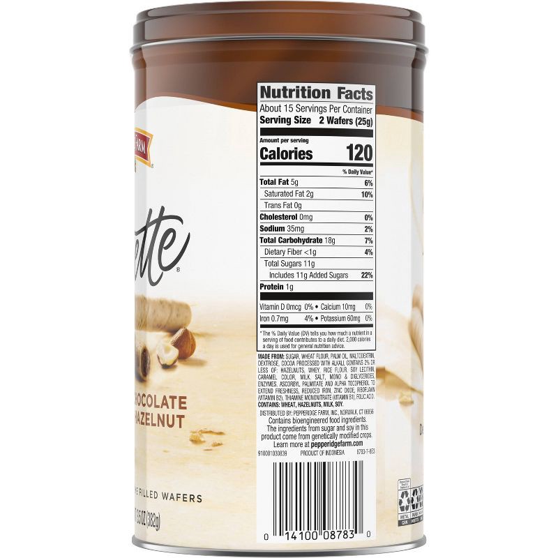 slide 6 of 7, Pepperidge Farm Pirouette Chocolate Hazelnut Cookies - 13.5oz, 13.5 oz