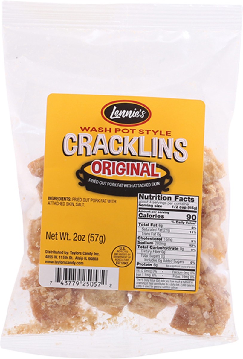 slide 8 of 12, Taylor's Wash Pot Style Original Cracklins 2 oz, 2 oz