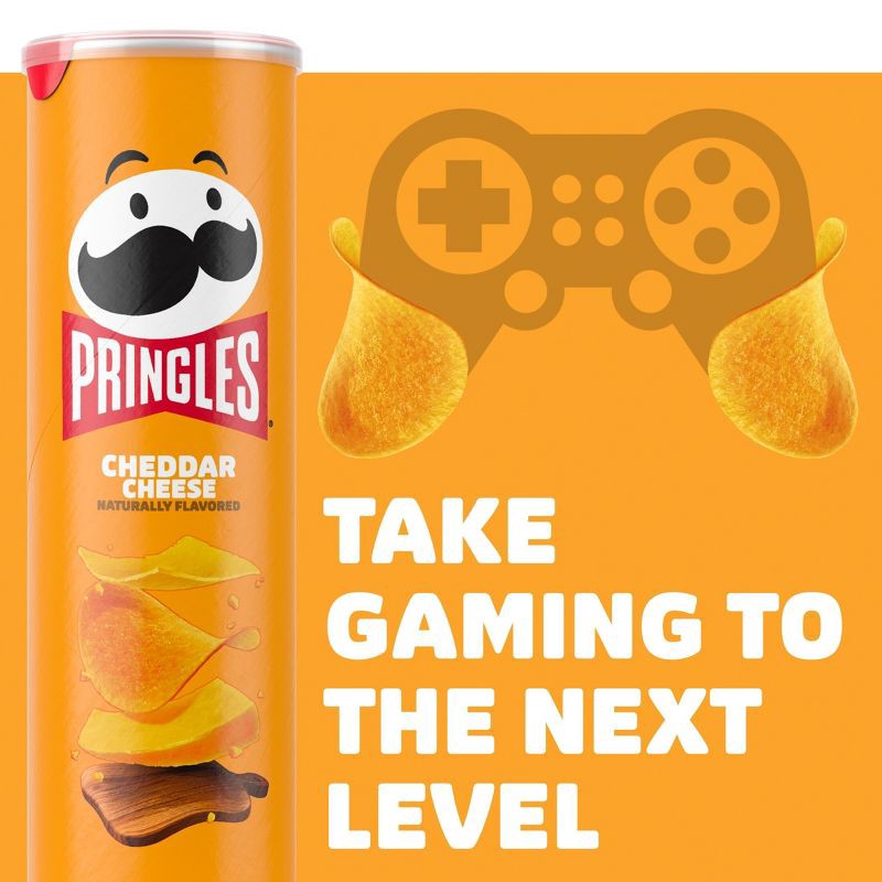 slide 6 of 9, Pringles Cheddar Cheese Potato Crisps Chips - 5.5oz, 5.5 oz