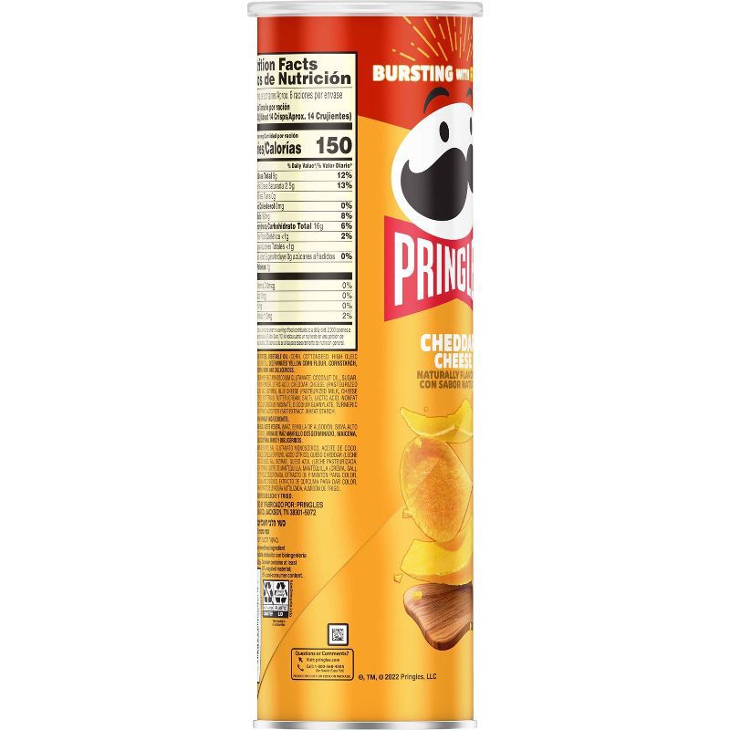 slide 9 of 9, Pringles Cheddar Cheese Potato Crisps Chips - 5.5oz, 5.5 oz