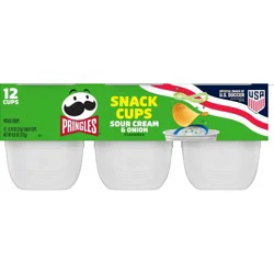 Pringles Snack Cups Sour Cream & Onion Potato Crisps Chips Multipack - 8.8oz/12ct