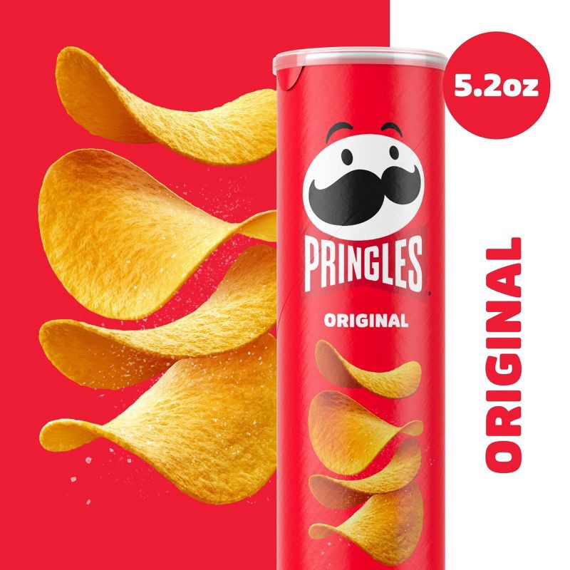 slide 7 of 8, Pringles Original Flavored Potato Crisps Chips - 5.2oz, 5.2 oz