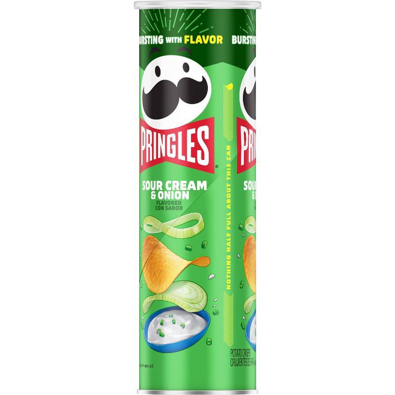 slide 8 of 8, Pringles Sour Cream & Onion Potato Crisps Chips - 5.5oz, 5.5 oz