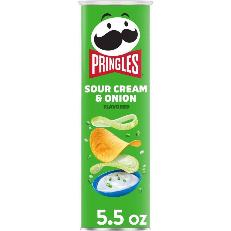 slide 1 of 8, Pringles Sour Cream & Onion Potato Crisps Chips - 5.5oz, 5.5 oz
