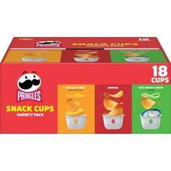 Pringles Snack Cups Variety Pack Potato Crisps Chips - 12.9oz/18ct