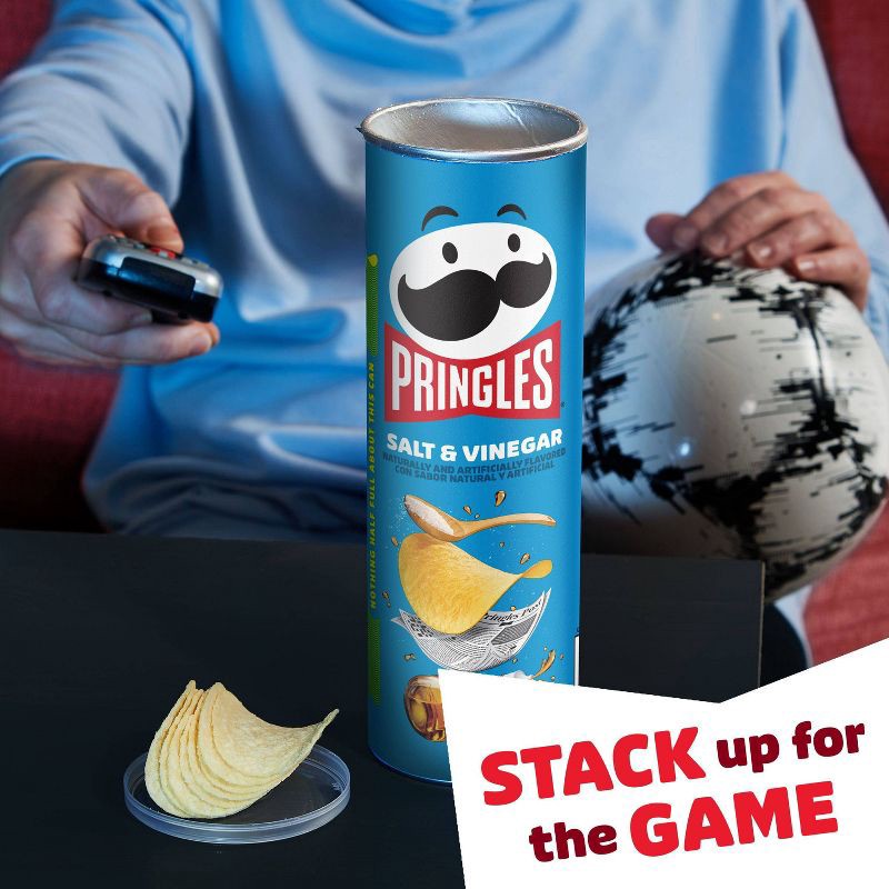 slide 4 of 10, Pringles Salt & Vinegar Potato Crisps Chips - 5.5oz, 5.5 oz