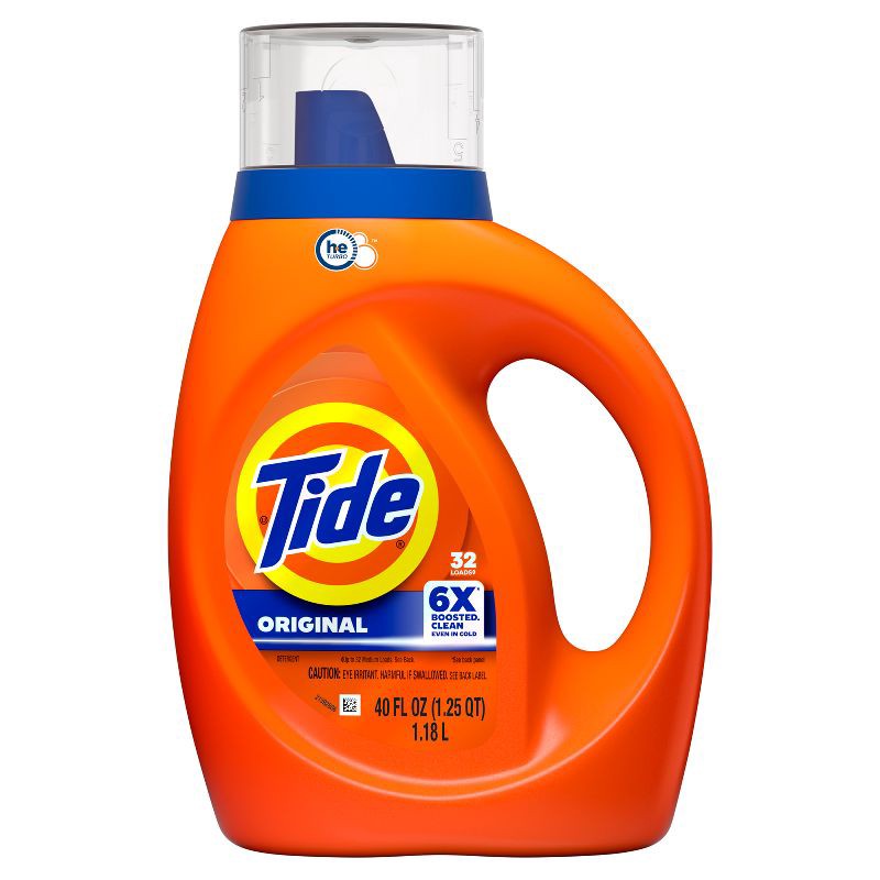 slide 14 of 15, Tide Original HE Deep Cleaning Concentrated Liquid Laundry Detergent Soap 32 Loads - 40 fl oz, 40 fl oz
